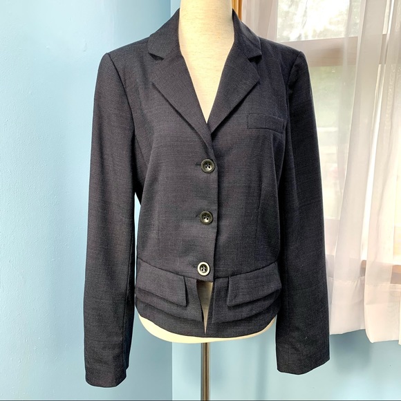 Marc by Marc Jacobs Navy Wool Peplum Blazer - Picture 7 of 7